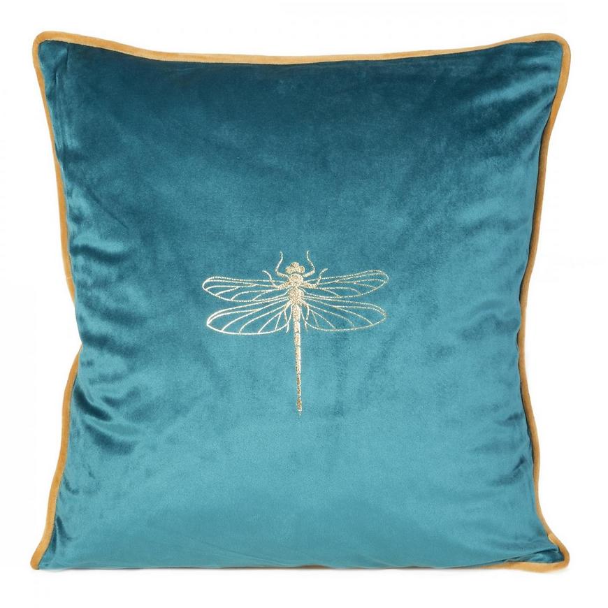 Poszewka Lori 45x45 turkusowo złota 381903