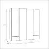 Obrazek Szafa ubraniowa Lenybelardo LNBS3411B-M216