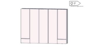 Obrazek Szafa ubraniowa Lenybelardo LNBS5511B-M216