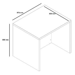 Obrazek Wyspa kuchenna 974 dąb grafit + wotan