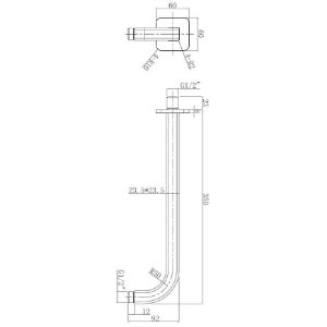 Obrazek Parma system prysznicowy podtynkowy termostat czarny