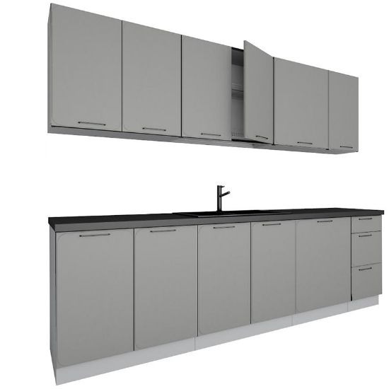 Obrazek Kuchnia Katrin 260 szary mat