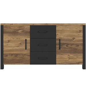 Obrazek Komoda OLIN 26 świerk appenzeller/czarny
