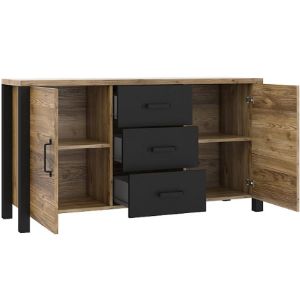 Obrazek Komoda OLIN 26 świerk appenzeller/czarny