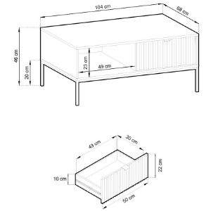 Obrazek Ława L104 Nova biały