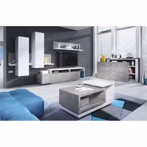 Obrazek Witryna Wisząca Bota 04 Biały/Beton Colorado