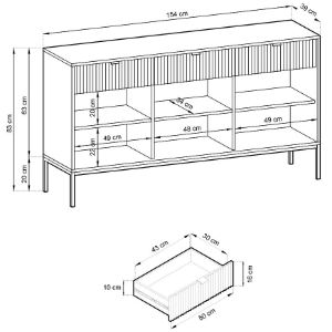 Obrazek Komoda KSZ154 nova biały