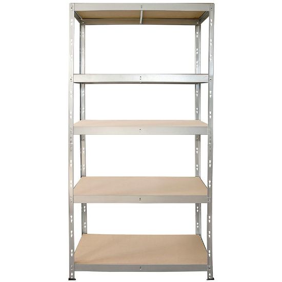 Obrazek Regał metalowy magazynowy nitowany Stabil II ocynkowany 180x90x45cm – 250kg/5 półek 