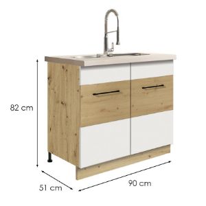 Obrazek Szafka kuchenna Infinity 13D WHITE ARTISAN