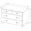 Obrazek Komoda Bellagio 27 2+2 Biały
