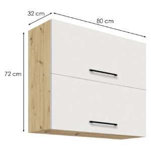 Obrazek Szafka kuchenna Infinity 48G WHITE ARTISAN