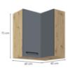 Obrazek Szafka kuchenna Infinity 54G UNI GREY
