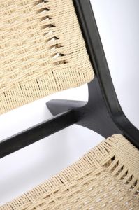 Obrazek Fotel wypoczynkowy Leandro czarny/naturalny