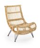 Obrazek Fotel wypoczynkowy Velmond rattan naturalny