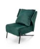 Obrazek Fotel wypoczynkowy Nawro ciemny zielony/czarny