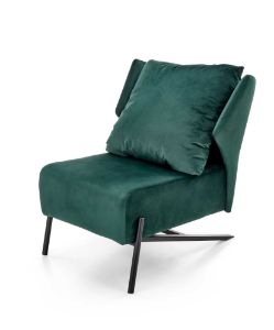 Obrazek Fotel wypoczynkowy Nawro ciemny zielony/czarny