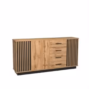 Obrazek Komoda Sole LA21 dąb wotan/czarny mat