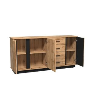 Obrazek Komoda Sole LA21 dąb wotan/czarny mat