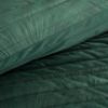 Obrazek EUROFIRANY PREMIUM welwetowa narzuta z ozdobną aplikacją z motywem liści miłorzębu 220x240 zielony 382109