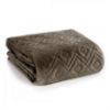 Obrazek Narzuta ARIEL 3 z miękkiego welwetu z delikatnym połyskiem pikowana metodą hot press 220x240 brązowy 378981