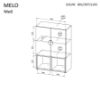 Obrazek Komoda 2D2K Melo ME6