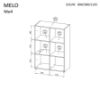 Obrazek Regał Melo ME4