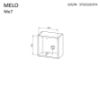 Obrazek Półka kwadrat Melo ME7