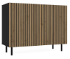 Obrazek Komoda Jula 2SL czarny/dąb artisan