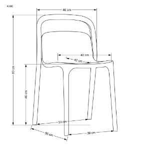 Obrazek Krzesło Corno miętowy