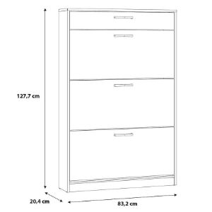 Obrazek Szafka na buty NIKO nikd321-d78 dąb artisan