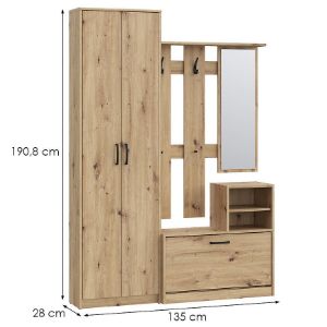 Obrazek Garderoba NIKO nikd01-d78 dąb artisan