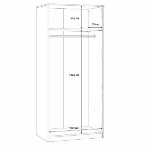 Obrazek Szafa NIKO niks80-d78 dąb artisan