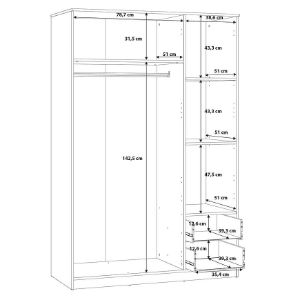 Obrazek Szafa NIKO niks84-d78 dąb artisan