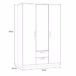 Obrazek Szafa NIKO niks82-d78 dąb artisan