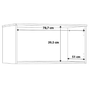 Obrazek Nadstawka NIKO nikn82-d78 dąb artisan