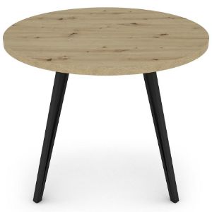 Obrazek Stół Log TB circle 100x100 artisan/czarny