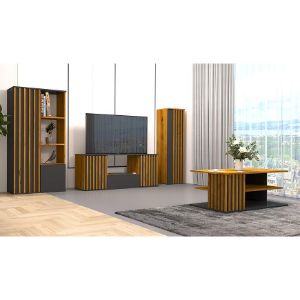 Obrazek Regał Nairobi SZ2F artisan/czarny 