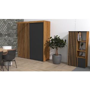 Obrazek Regał Nairobi SZ2F artisan/czarny 