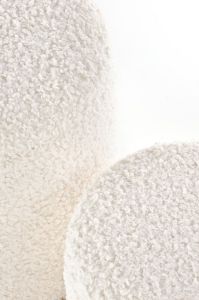 Obrazek Zestaw Puf Ola kremowy/naturalny