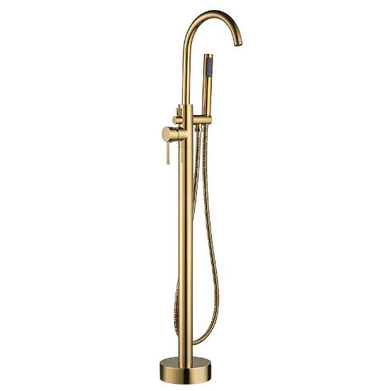 Obrazek Bateria wannowa wolnostojąca Evra złota