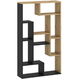 Obrazek Regał Solis 3 wotan/czarny 122.5X70.2X20.1