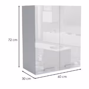 Obrazek Szafka kuchenna 60G 2F V72 LUX biały