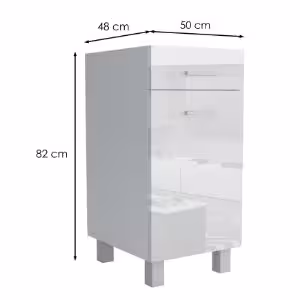 Obrazek Szafka kuchenna Lucjan D1F1S 50 LUX biały