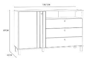 Obrazek Komoda L Kellis KQLK222L