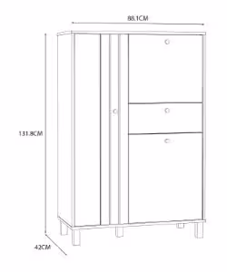 Obrazek Komoda z barkiem Kellis KQLK321L