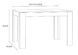 Obrazek Stół rozkładany Kellis TMST142