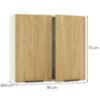 Obrazek Szafka kuchenna Sonja W80SU ALU dąb