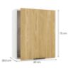 Obrazek Szafka kuchenna Sonja W60SU ALU P/L dąb