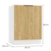 Obrazek Szafka kuchenna Sonja D60PC dąb