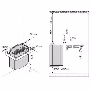 Obrazek Piec Harvia 6kW ze sterowaniem na piecu